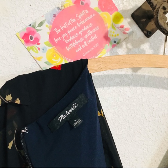 Madewell Tulip-Sleeve Maxi Dress in Sweet Blossoms Sz 2 - Picture 8 of 15